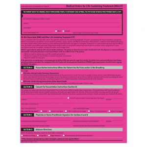MOLST – for seriously ill individuals